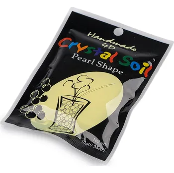 Vodní perly - gelové kuličky do vázy Ø14 mm, malé, 6 žlutá