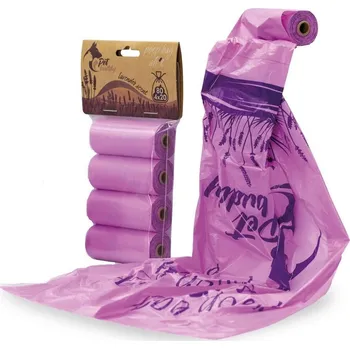 sáček na exkrement PetBuddy náhradní sáčky na exkrementy 4x20ks, levandule s potiskem