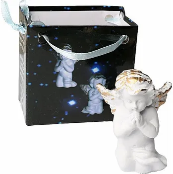 Andělíček pro štěstí soška v dárkové taštičce cca 5 cm