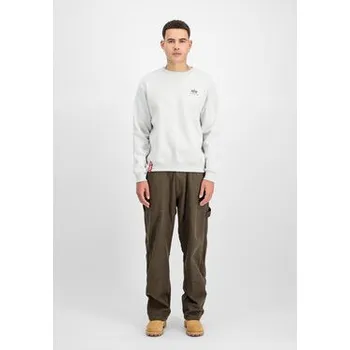 Pánská mikina Alpha Industries Mikina Basic Small Logo Sweatshirt Šedá Regular Fit XXL