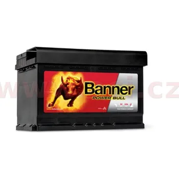 Autobaterie 74Ah baterie, 680A, pravá BANNER Power Bull 278x175x190