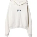 Dámská mikina GAP MINI ARCH M Bílá, Tmavě modrá