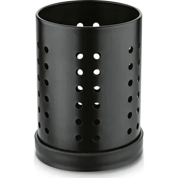 Odkapávač na nádobí Odkapávač na příbory s podložkou Tadar 13 x 10 cm černý