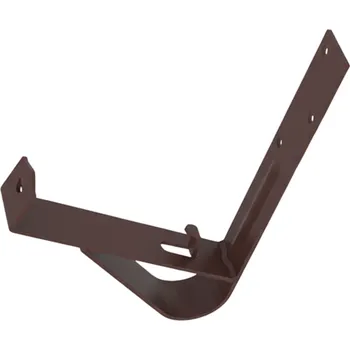 Střecha PRODOMOS line Držák protisněhové zábrany 155 mm TYP "U" pro ploché střechy RAL 8019 tmavě hnědá