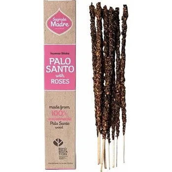 Vonná tyčinka Vonné tyčinky Sagrada Madre Palo Santo a Rose - růže 30 g