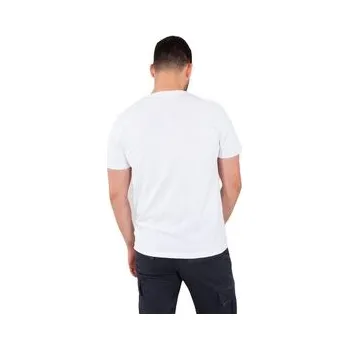 Pánské tričko Alpha Industries T-Shirt AI.178501-09-3XL Bílá Basic Fit S