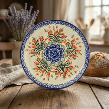 Talíř Dezertní talíř Ceramika Artystyczna Bolesławiec 17,5 cm - dek. 1431X