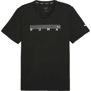 Pánské tričko Pánské sportovní triko Puma ENERGY CLOUDSPUN GRAPHIC TEE 2XL Černá, Bílá