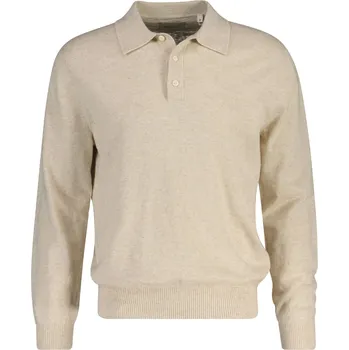 Pánský svetr SVETR GANT SLUB COTTON LINEN POLO SEED MELANGE