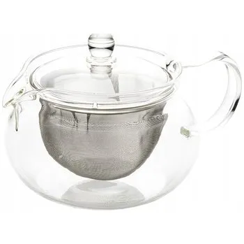 Konvice na čaj Hario Skleněná konvice/čajník na čaj s filtrem, 450 ml