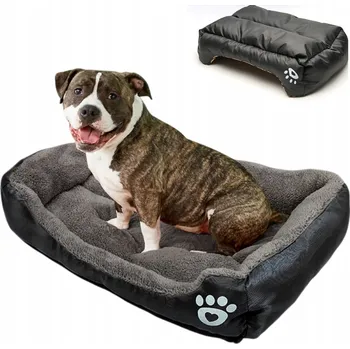 Pelíšek pro psa Matrace Prošívaná Voděodolná Velký Pelíšek Pohovka Kotec pro Psa černý