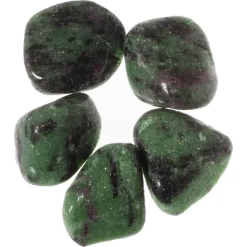 Přírodní kámen Rubín v zoisitu S, 5 ks