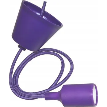 Objímka na žárovku Objímka Kido pro žárovku E27 s kabelem fialová