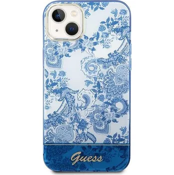 Náhradní díl pro mobilní telefon Kryt Guess Case iPhone 14 Plus Guhcp14Mhgplhb (Iml Electro Cam Tdj) Blue