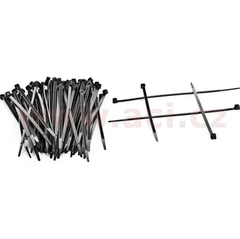 Organizace kabelů stahovací páska 200x4,6 mm černá (sada 100 ks)