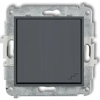 vypínač Schodišťový vypínač Karlik 28MWP-3 grafitový (grafitová barva)