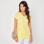 Blancheporte Tričko s výstřihem do V světle žlutá 56