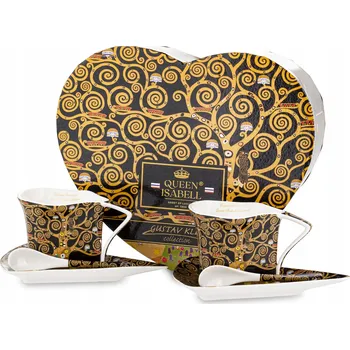 Šálek Queen Isabell porcelán Gustav Klimt 180 ml 2 ks