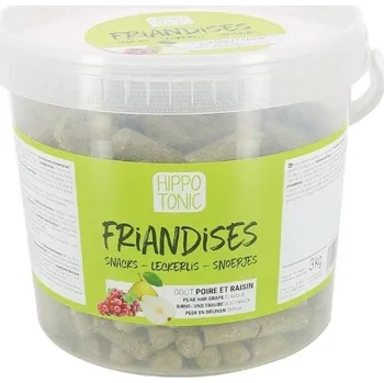 Krmivo pro koně HIPPOTONIC Pamlsky pro koně hruška a hrozno 3kg