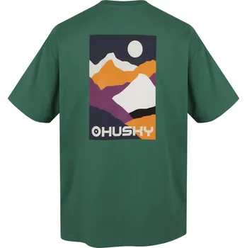 Pánské tričko Husky Pánské bavlněné triko Tee Panorama M XXXL, green