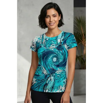 Dámské tričko UTOPY Dámské sportovní tričko blue wave Velikost: M