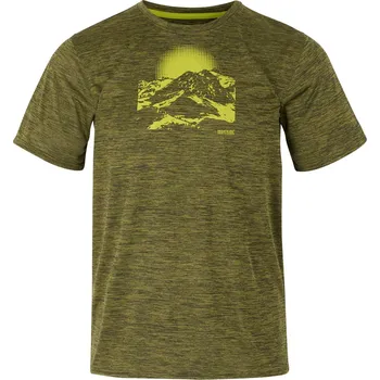 Pánské tričko Pánské triko Regatta Fingal IX Velikost: S / Barva: tmavě zelená