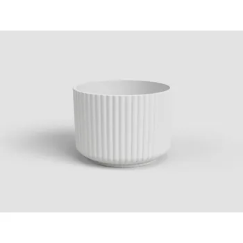 Květináč Květináč Luna, 12 cm, keramika, bílá