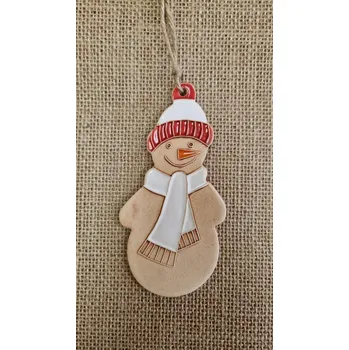 Sněhulák - keramický závěsný