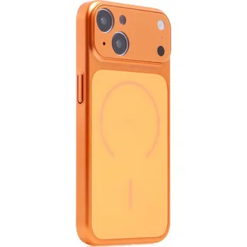 Pouzdro na mobilní telefon Kryt ve stylu 17 Pro pro Apple iPhone 13 - podpora MagSafe - oranžová