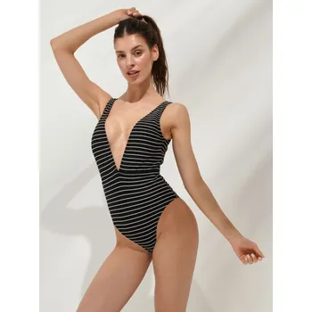 Dámské plavky Sinsay - Jednodílné plavky - černá - 9537F-99X - 9537F-99X-XS