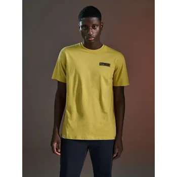 Sinsay - Tričko s krátkými rukávy a potiskem - hořčicová - 0878Z-17X - 0878Z-17X-XS-1