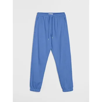 Dámské oblečení Sinsay - Dresové jogger kalhoty z terry - modrá - 728HA-55X - 728HA-55X-XXS