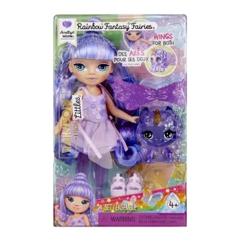 Panenka Rainbow High Malá sestřička víla - Amethyst (Purple) TV