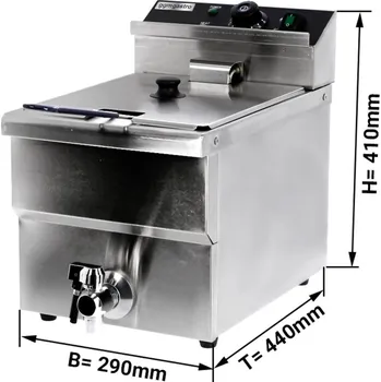 fritéza G.Gastro Fritéza 8L / s vypouštěcím kohoutkem