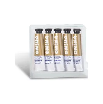 Vodová barva Temperová barva PRIMO, 12ml, 5ks, zlatá, tuba