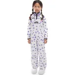 SIROKO Dívčí snowboardové kalhoty s kšandami KB1-G Polka FIALOVÁ