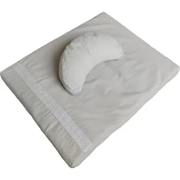 Sedací pytel SAMARALI Meditační sada s polštářovým klínem ŠEDÁ