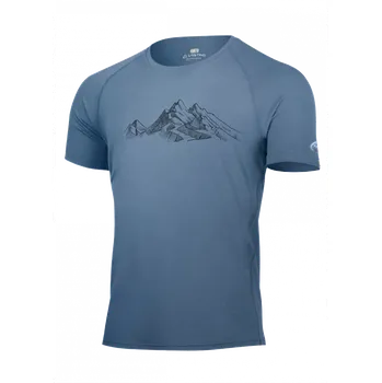 Pánské tričko HILL pánské 100% merino triko - Modrá 5656 / L / Modrá