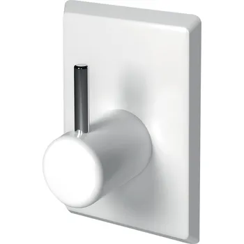 Držák na ručník Spirella háčky na záclony 4 ks LILIPUT, bílé, ABS, samolepící, 20 x 30 mm