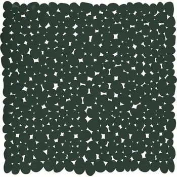 MSV protiskluzová podložka do sprchy GALETS, tmavě zelená, PVC, 53 x 53 cm