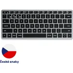 Klávesnice SATECHI Slim X1 bezdrátová - podsvícená - CZ - šedá