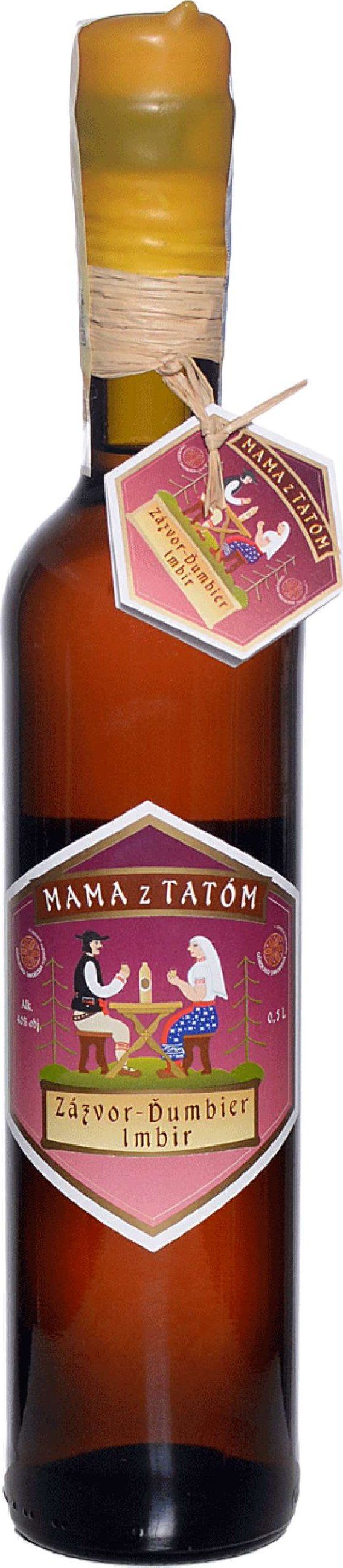 Mama z Tatom medový likér se zázvorem 0,5 L 40% (Mama z Tatom zázvor)