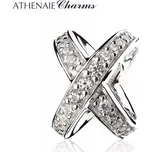 ELENYS Stříbrný přívěsek spacer Zářivá galaxie