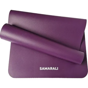 podložka na cvičení SAMARALI Podložka na jógu z přírodního kaučuku 185cm FIALOVÁ