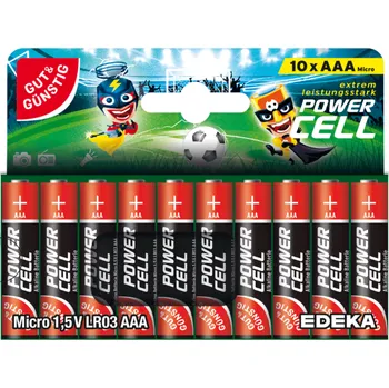 Článková baterie G&G Alkalické baterie AAA LR03 10 ks