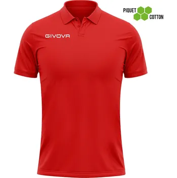 Pánské tričko GIVOVA Pánské polo Givova Cotone Piquet Summer, 3XL FIALOVÁ