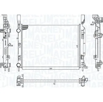 Chladič motoru Chladič, chlazení motoru MAGNETI MARELLI 350213142600