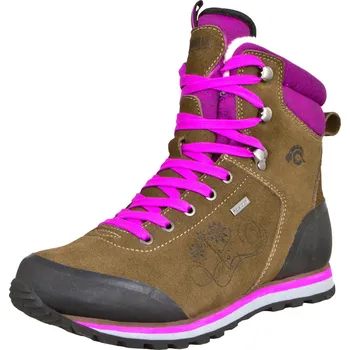 Dámská obuv GUGGEN MOUNTAIN Dámské turistické vysoké kožené nepromokavé boty HPM59 37 FIALOVÁ