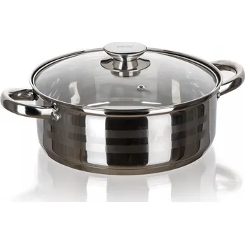 Rendlík nerezový se skleněnou poklicí 30 cm