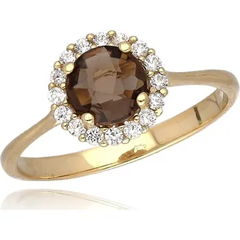 Prsten MOISS prsten ze žlutého zlata ZÁHNĚDA